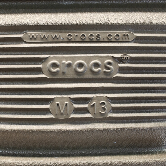 Crocs Hiker Xscape Khaki Leopard Sandal Clogs with zippered pouch size Men's 13 - Picture 10 of 11